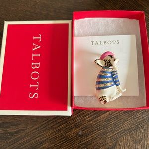Talbots Frenchie brooch